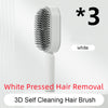 Self Cleaning Hair Brush For Women One-key Cleaning Hair Loss Airbag Massage Scalp Comb Anti-Static Hairbrush