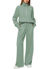 Solid Color Long-sleeved Sweater Trousers Suit Women's Suit