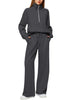 Solid Color Long-sleeved Sweater Trousers Suit Women's Suit