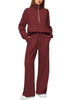 Solid Color Long-sleeved Sweater Trousers Suit Women's Suit