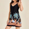 Tropical Camouflage Print Dress Women