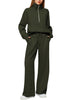 Solid Color Long-sleeved Sweater Trousers Suit Women's Suit